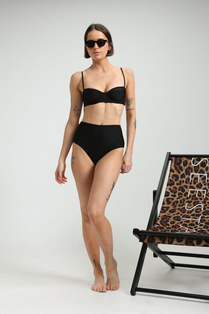 Alpha Black Bikini Bottoms