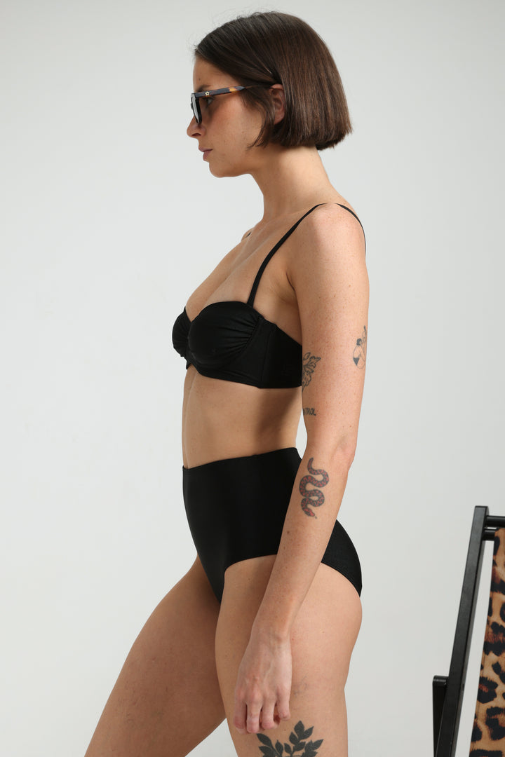 Alpha Black Bikini Bottoms