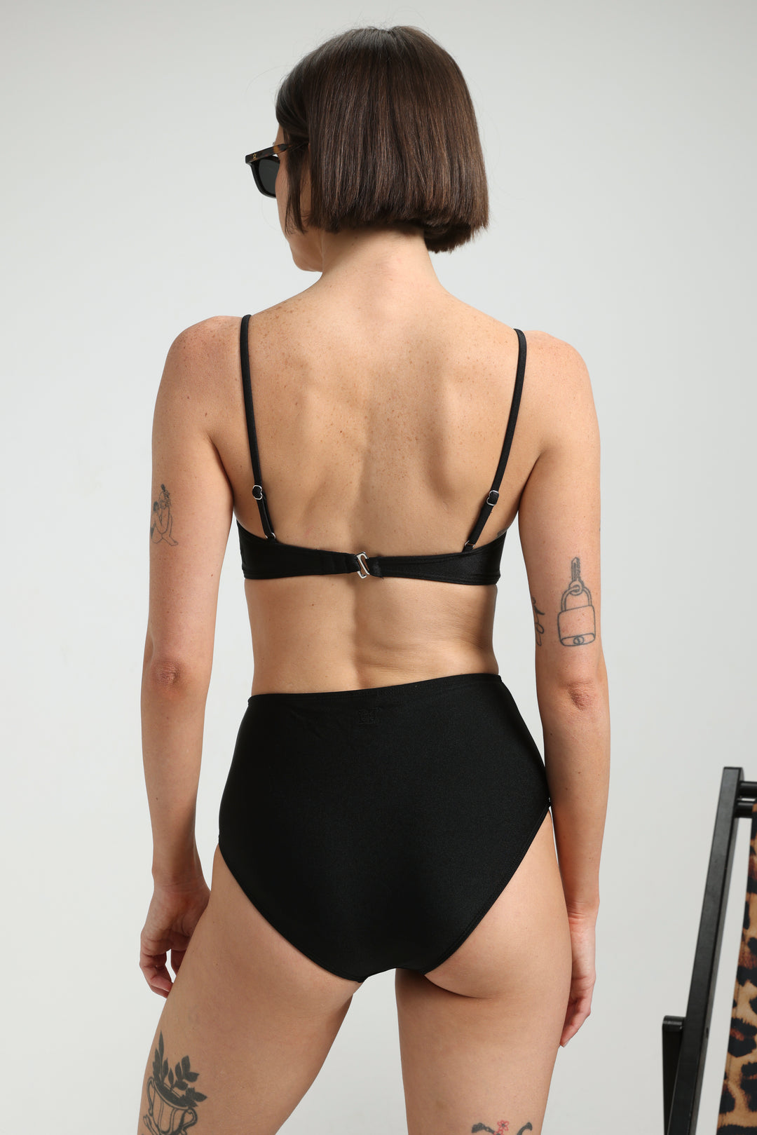 Romanticism Black Bikini Top