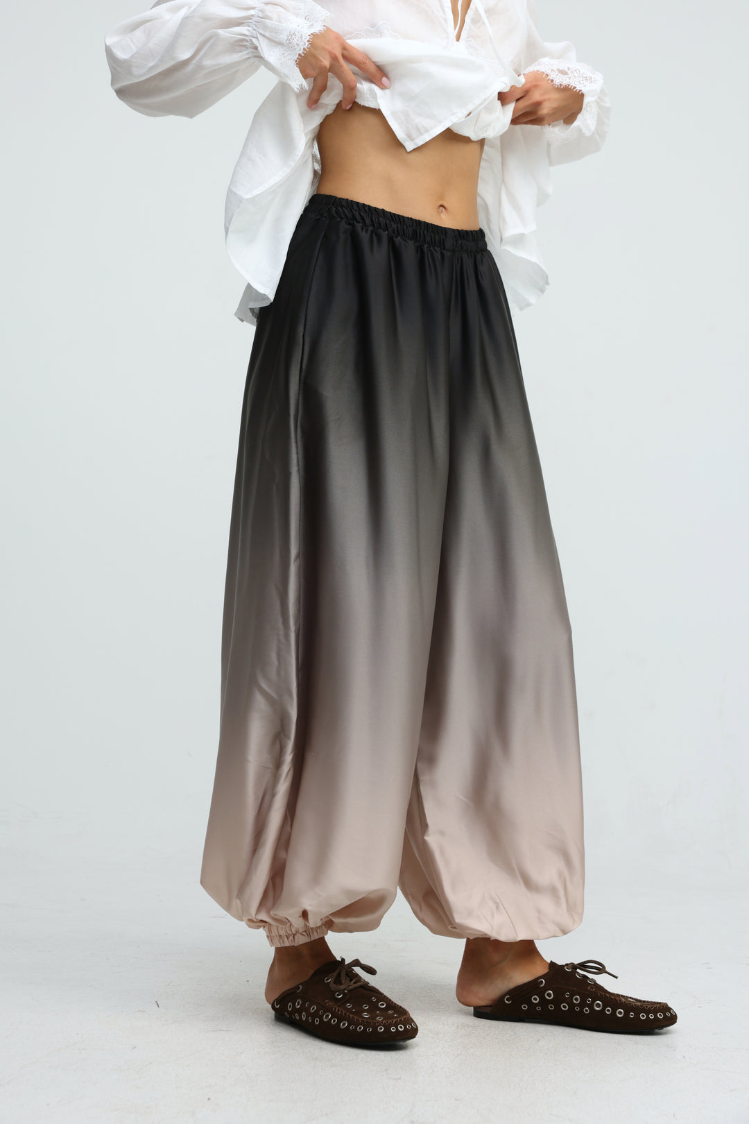 Bazaar Beige Balloon Bottoms