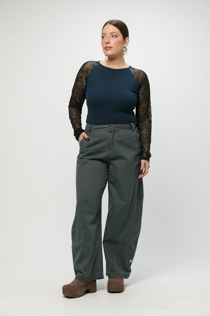 מכנסי ג'ינס אפורים מידה L Star 123 Grey Denim