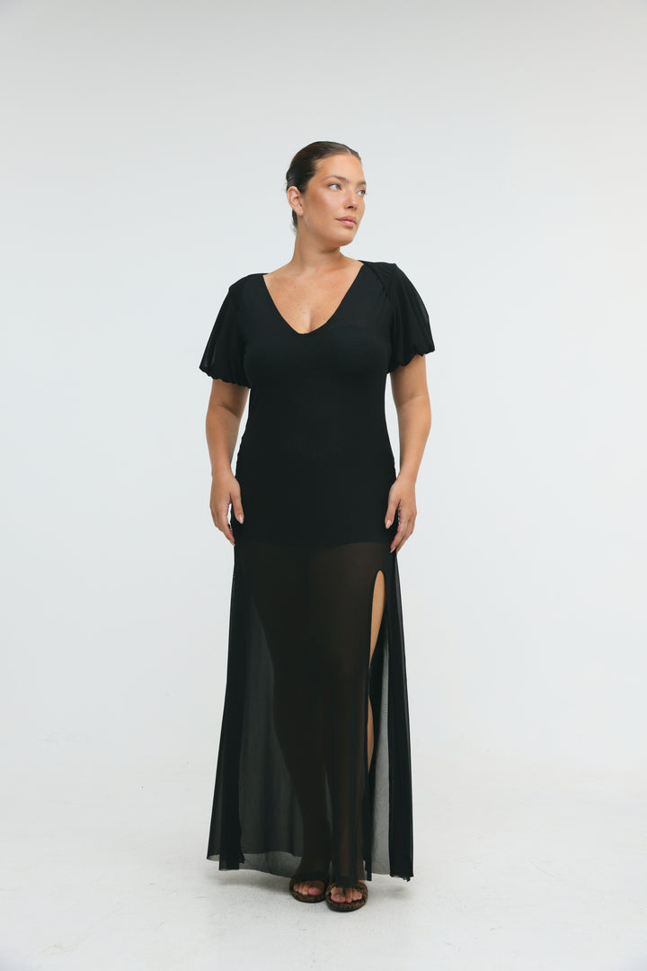 Rhodes Black Maxi Dress