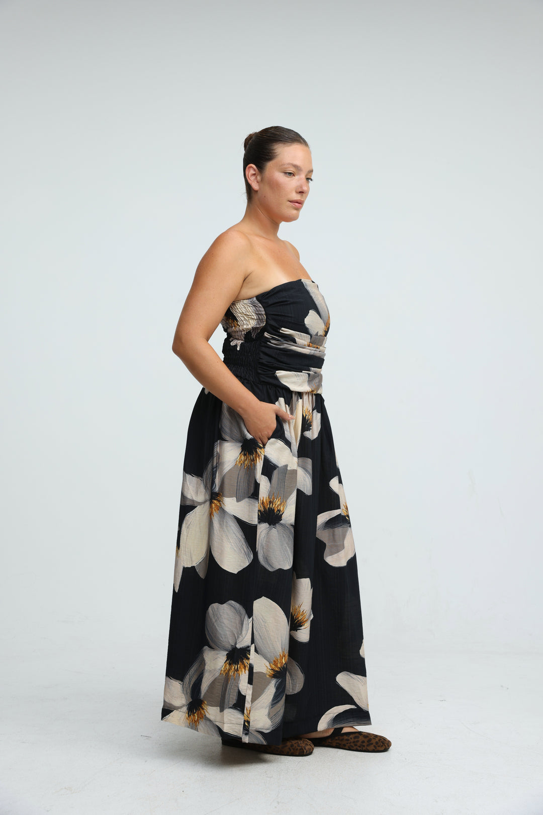 Listen Black Floral Dress