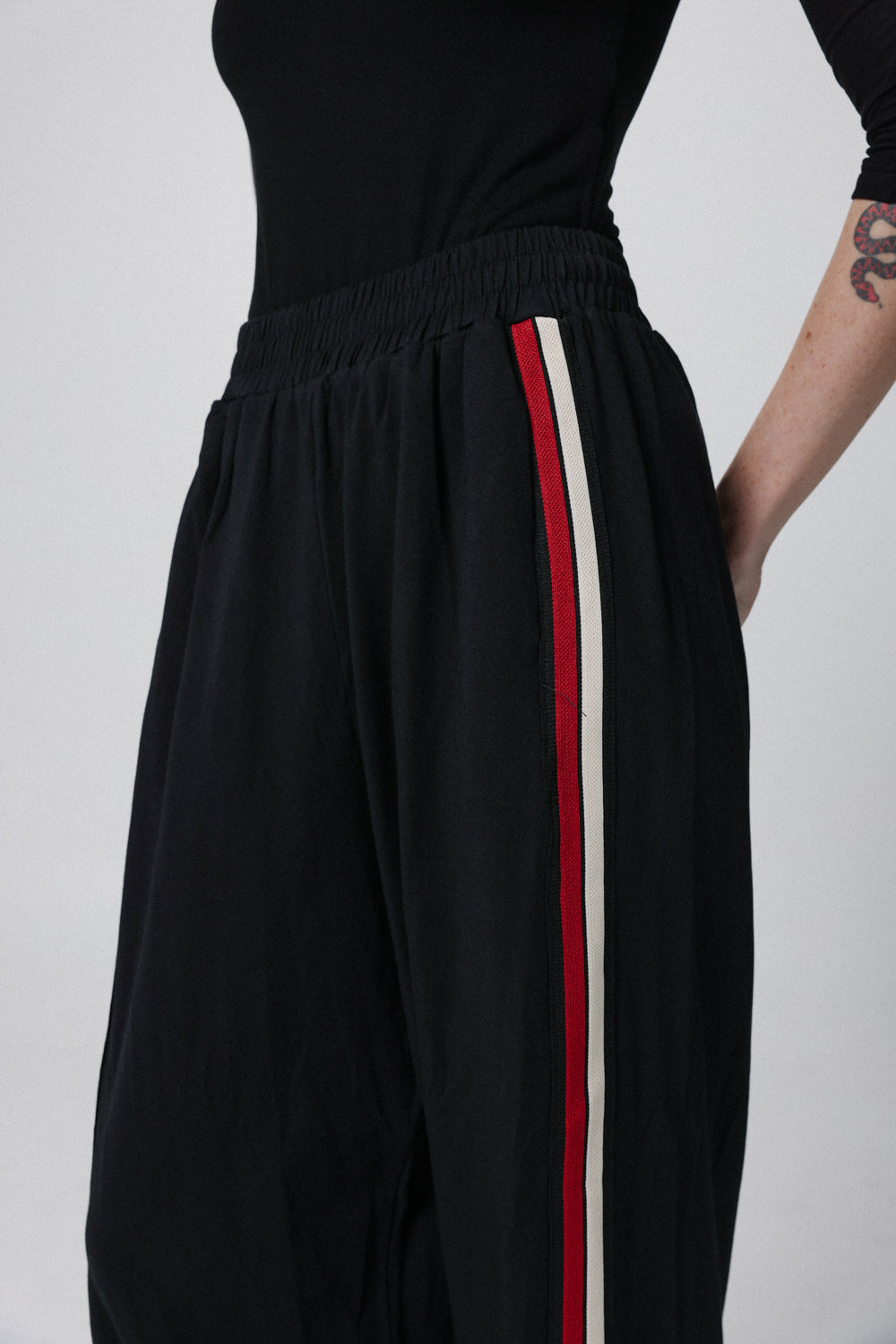 Change Black&Red Striped Bottoms