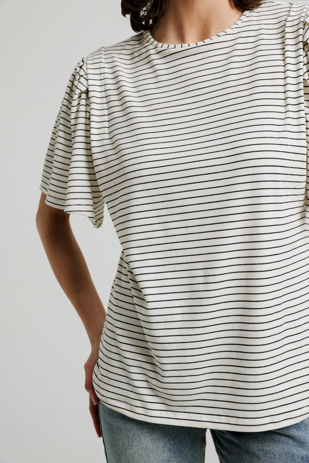 First White Striped T-Shirt