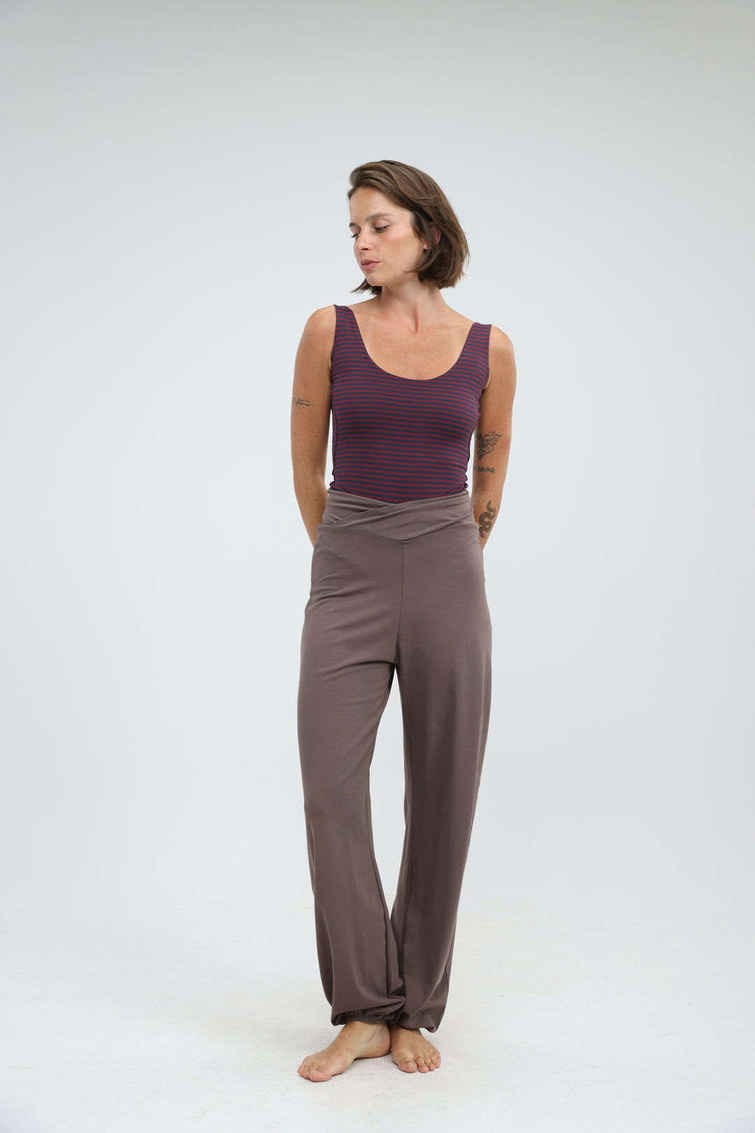 Right Brown Joggers