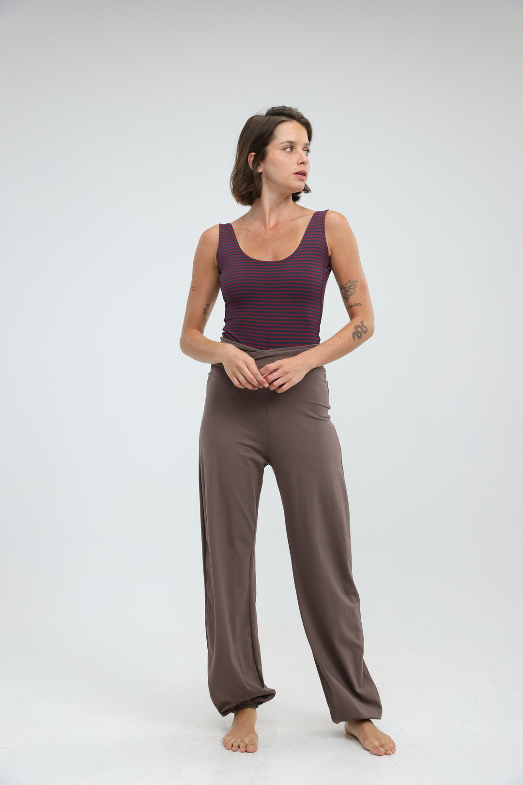 Right Brown Joggers