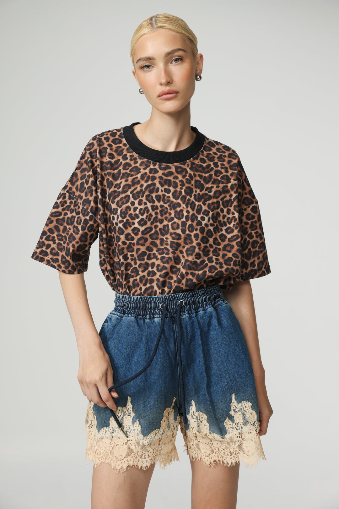 Star 350 Blue Denim Shorts
