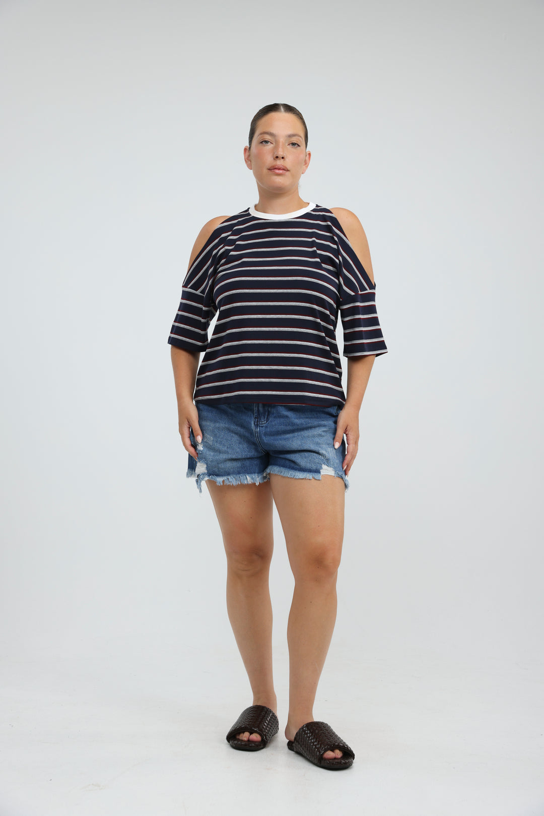 Dune Navy Striped T-Shirt