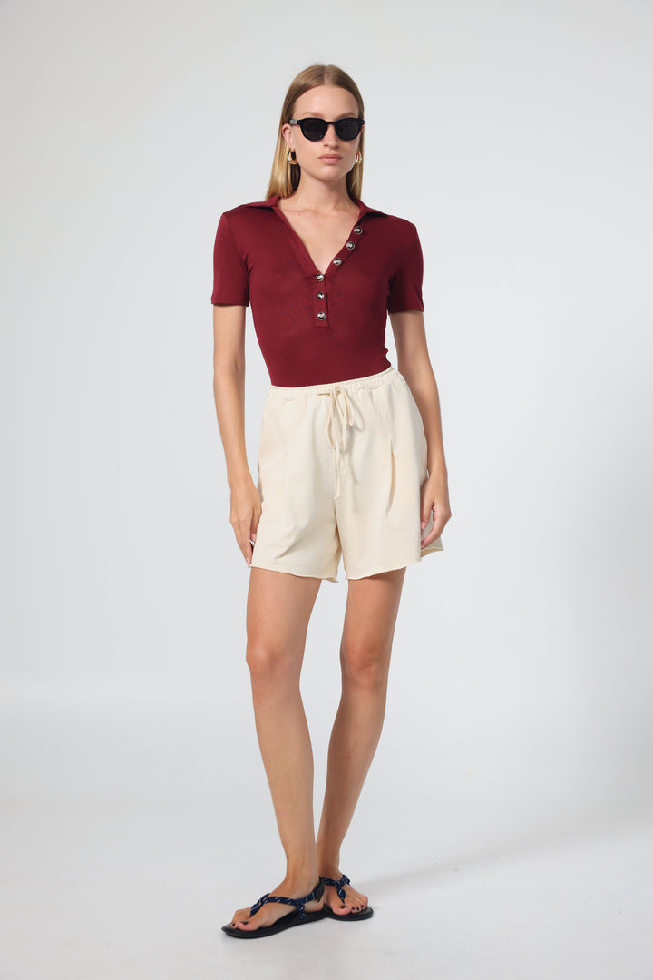 Reality Wine Polo Bodysuit