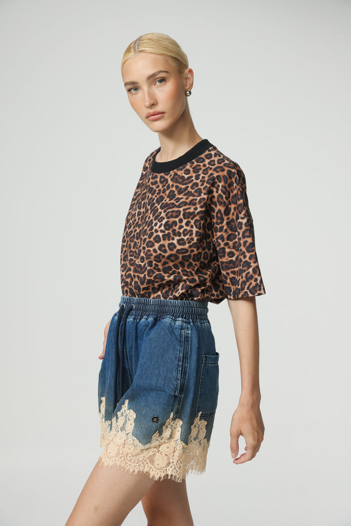 Star 350 Blue Denim Shorts