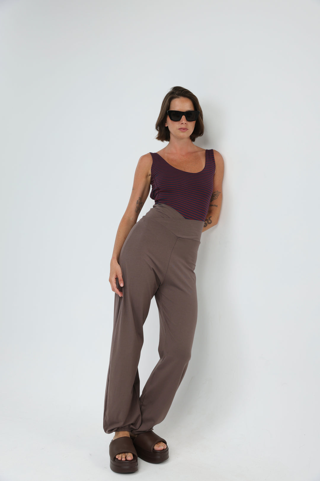 Right Brown Joggers