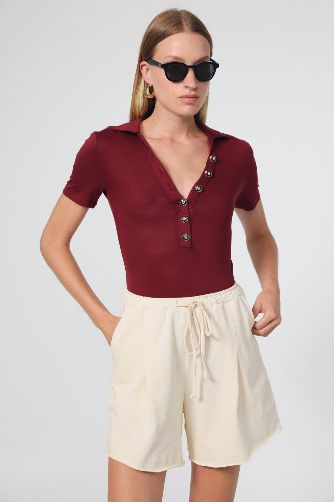 Reality Wine Polo Bodysuit