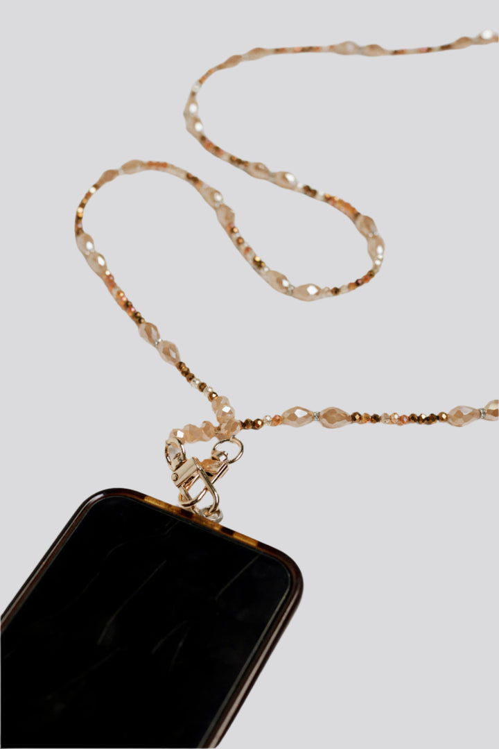 Golden Beads Phone Strap