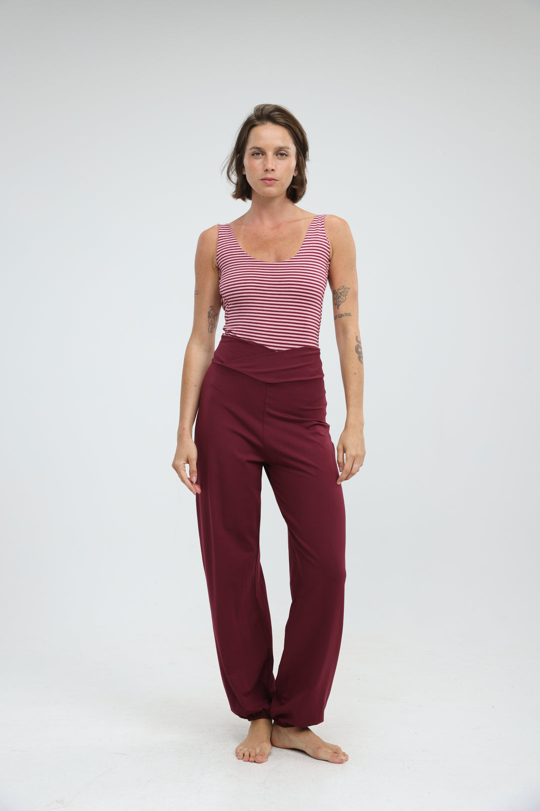 Crescent Pink Striped Bodysuit