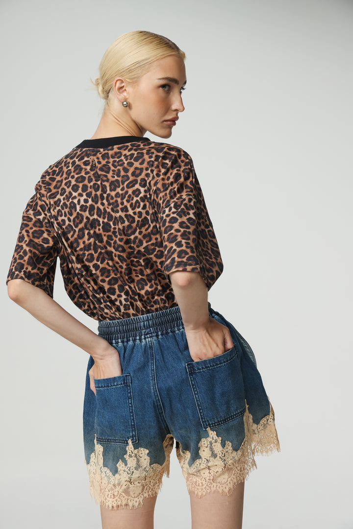 Star 350 Blue Denim Shorts