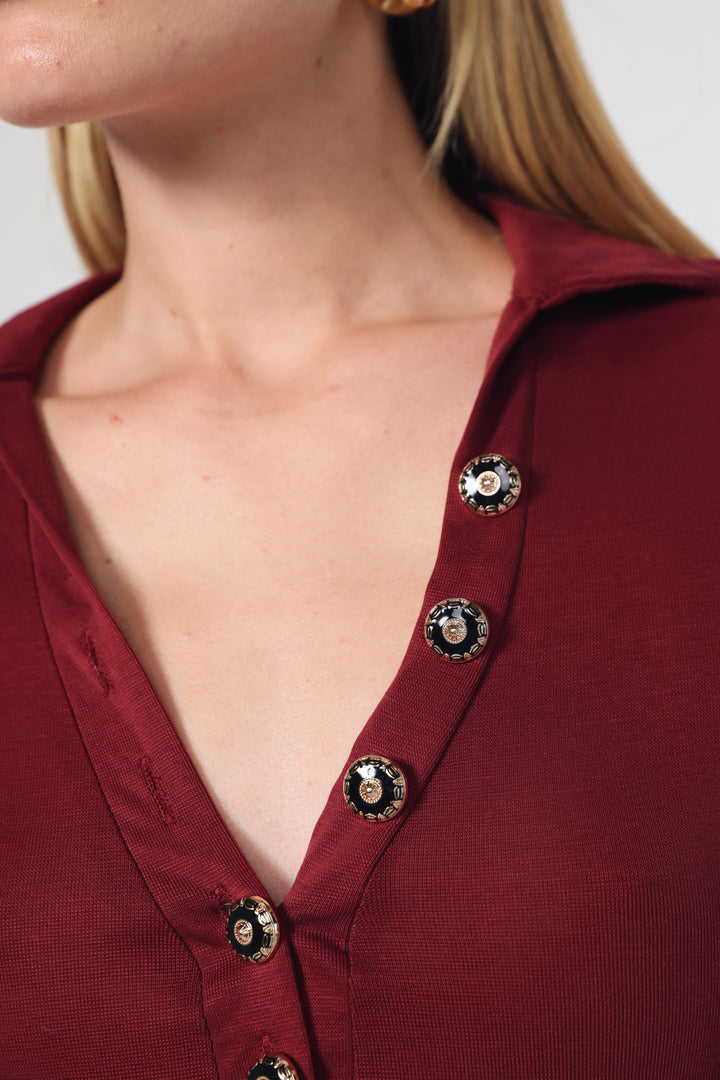 Reality Wine Polo Bodysuit