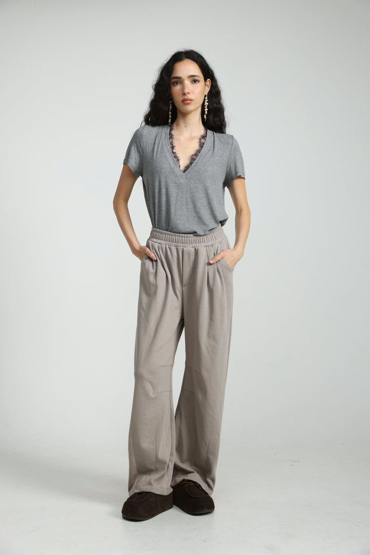 Mystery Grey Rib T-Shirt