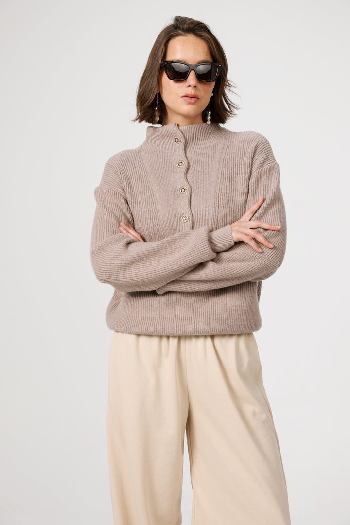 Amazed Mocha Sweater