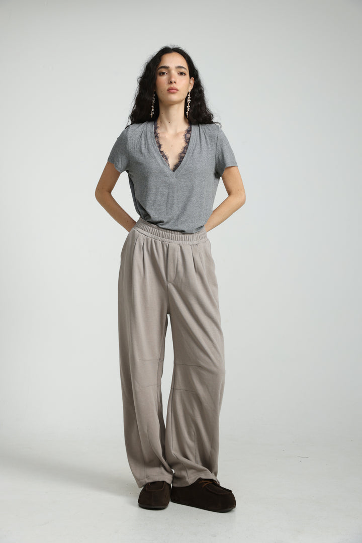 Mystery Grey Rib T-Shirt