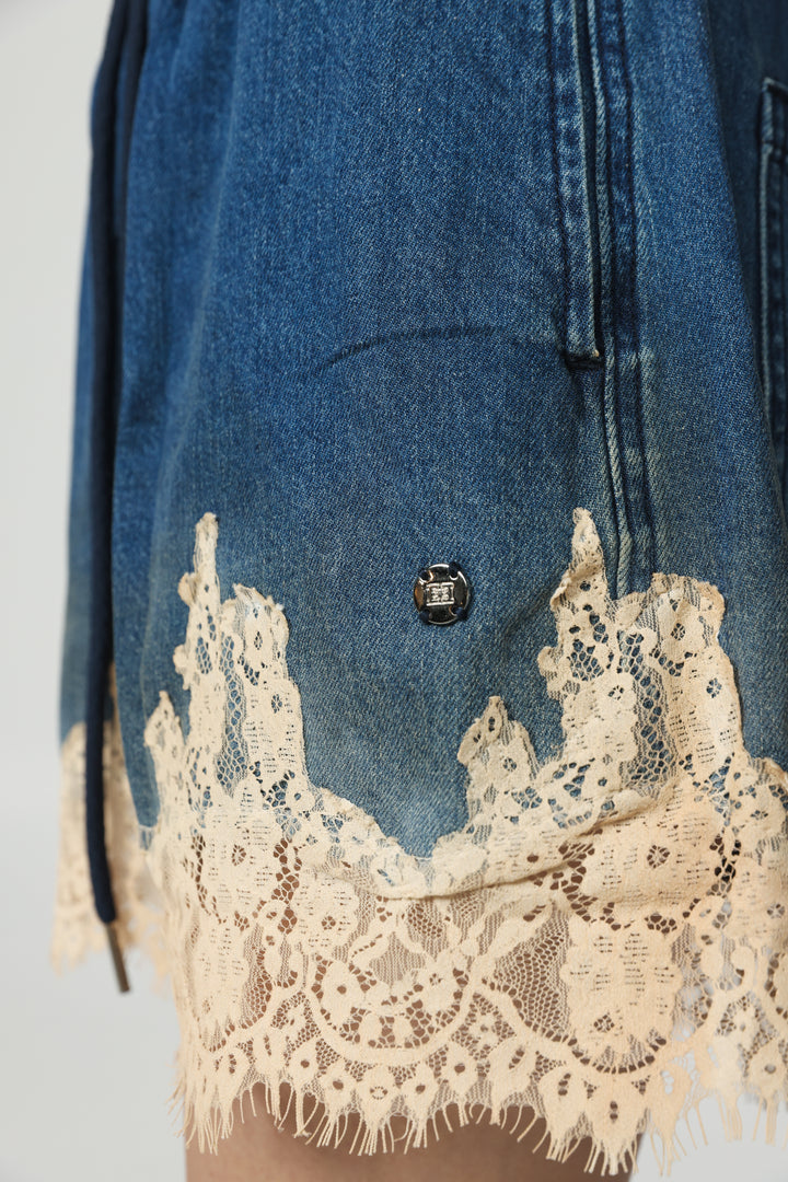 Star 350 Blue Denim Shorts
