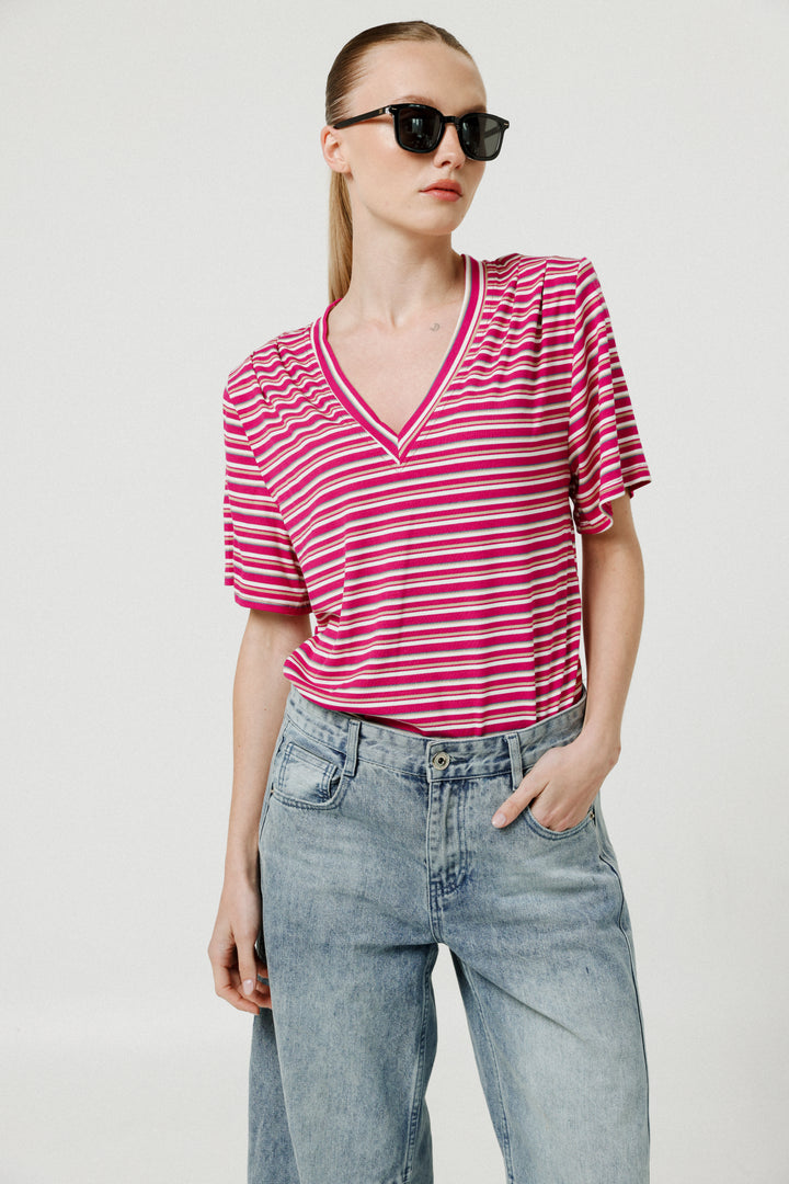 Vivoosh Pink Stripes T-Shirt