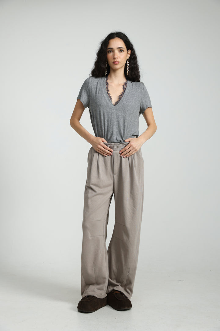 Mystery Grey Rib T-Shirt