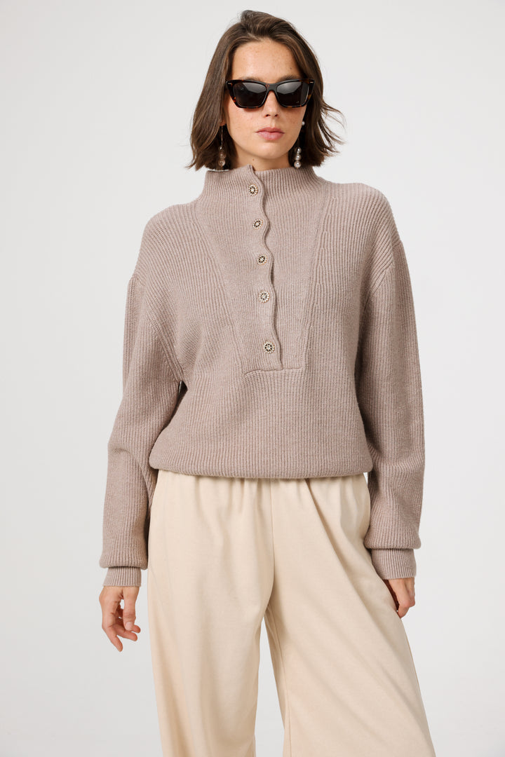 Amazed Mocha Sweater