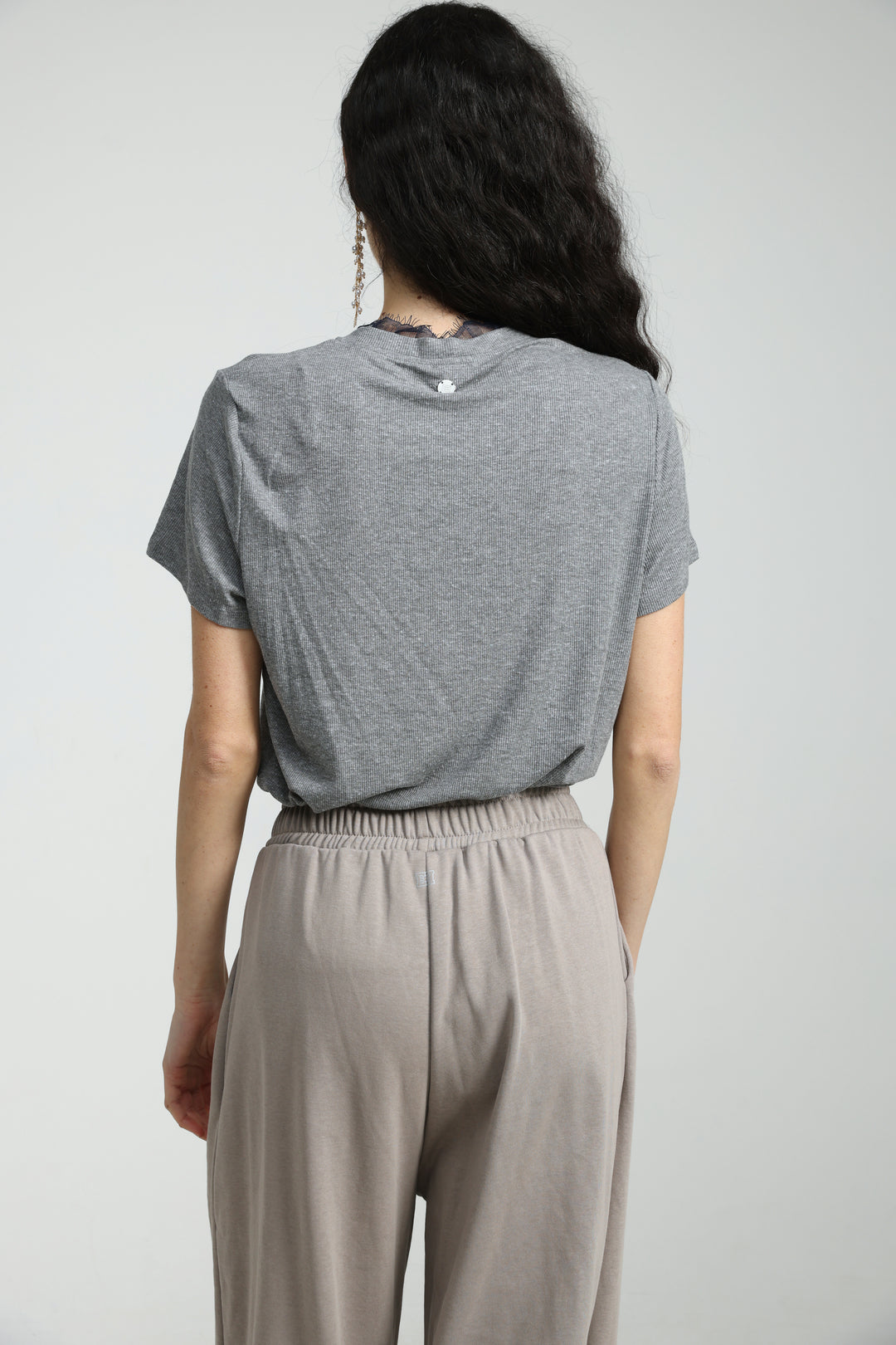 Mystery Grey Rib T-Shirt