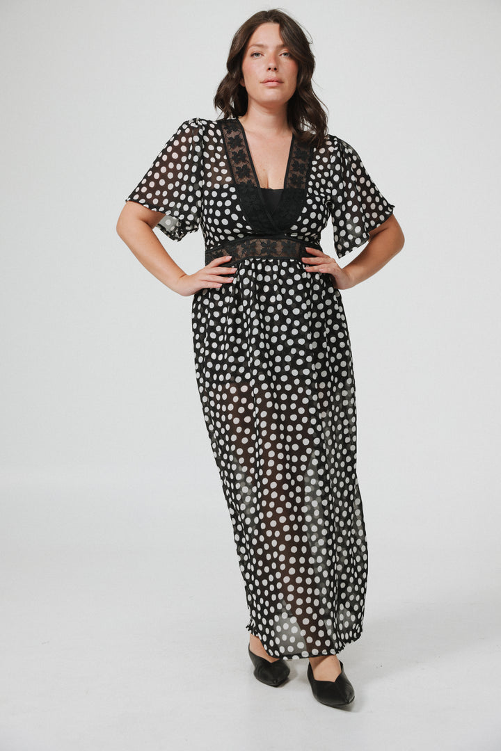 Ray Black Dots Dress