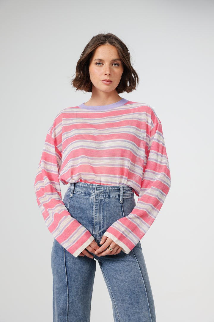Tamuz Pink Striped Shirt