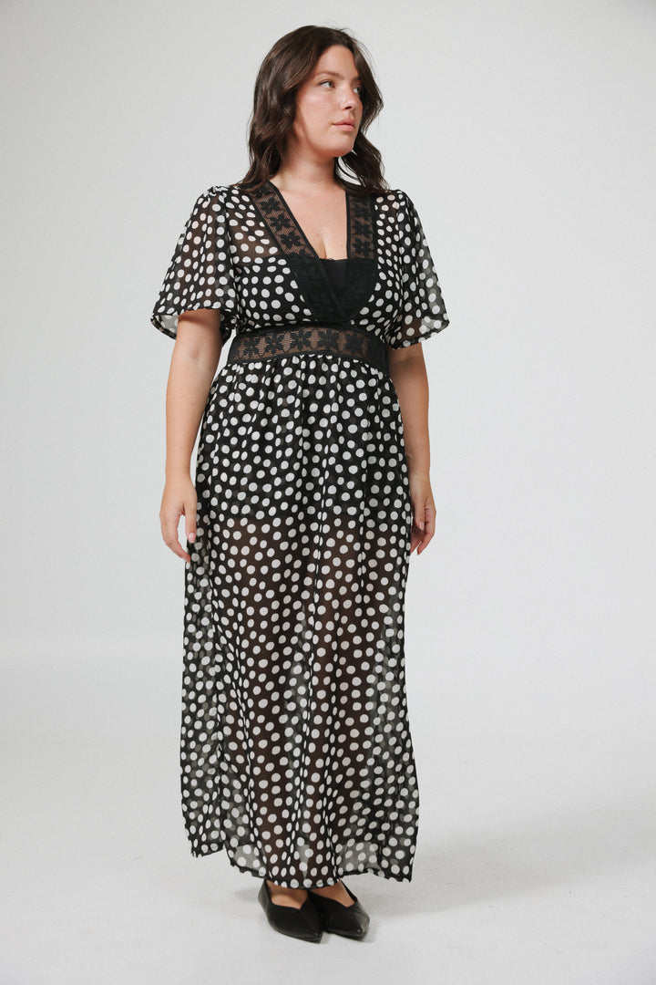 Ray Black Dots Dress