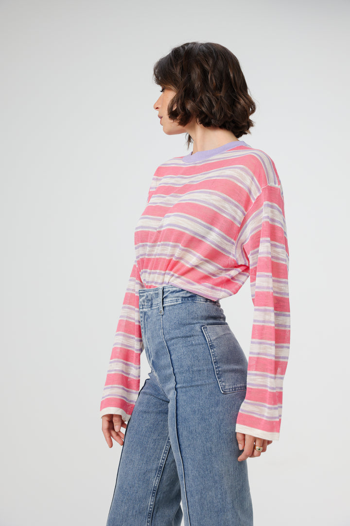 Tamuz Pink Striped Shirt