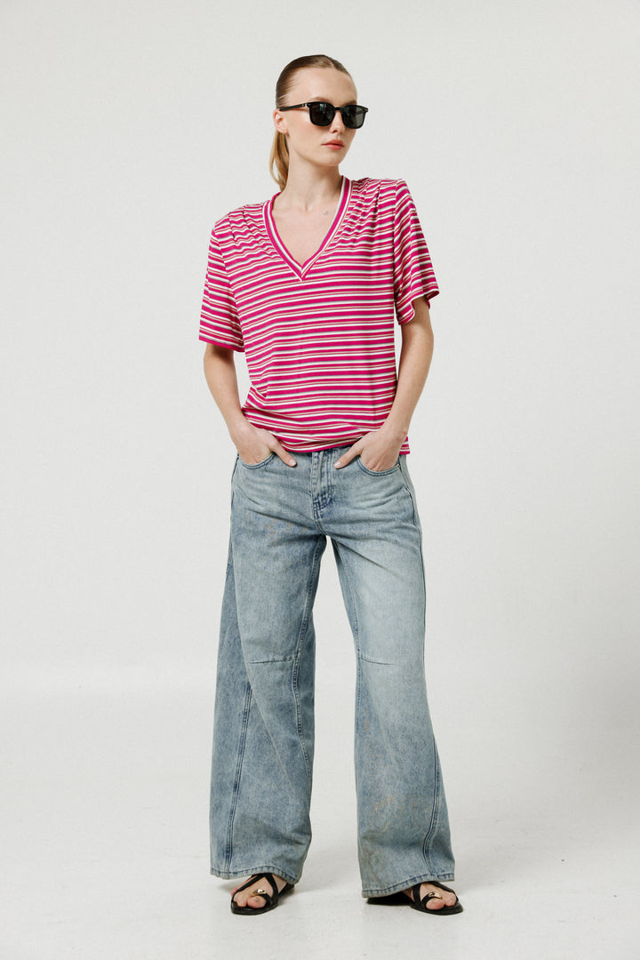 Vivoosh Pink Stripes T-Shirt