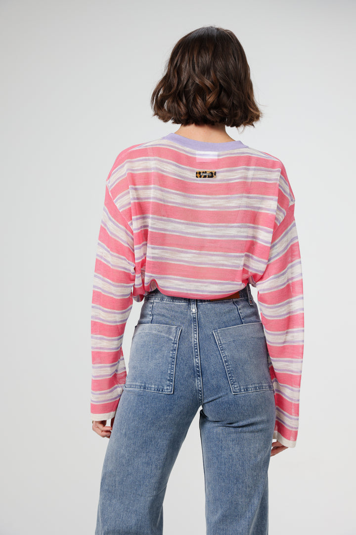 Tamuz Pink Striped Shirt