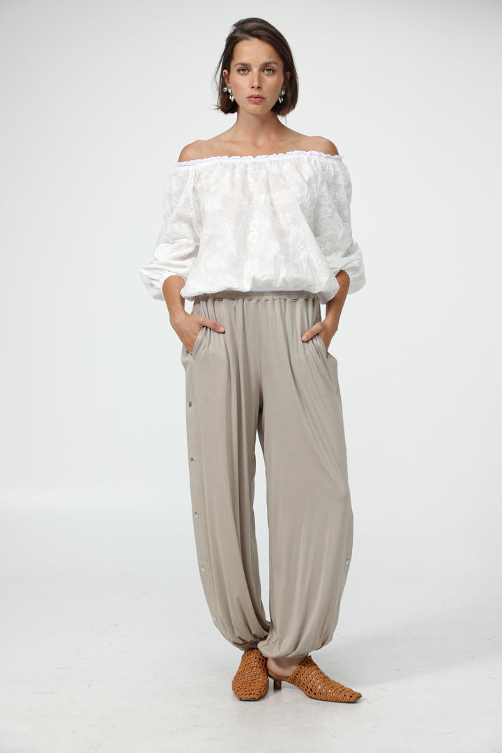 White Off-Shoulder Bodysuit