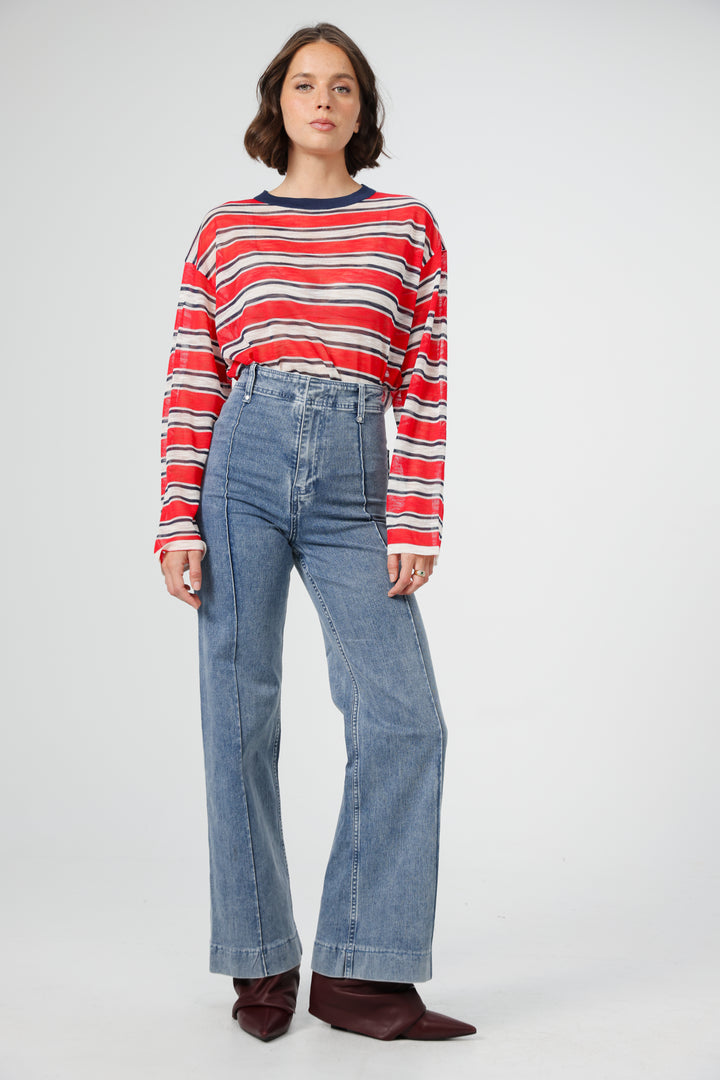 Tamuz Red Striped Shirt