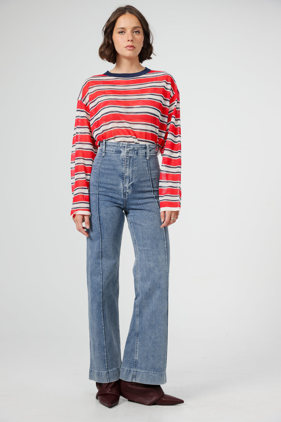 Tamuz Red Striped Shirt