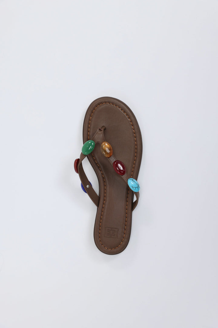 Gemstone Brown Sandals