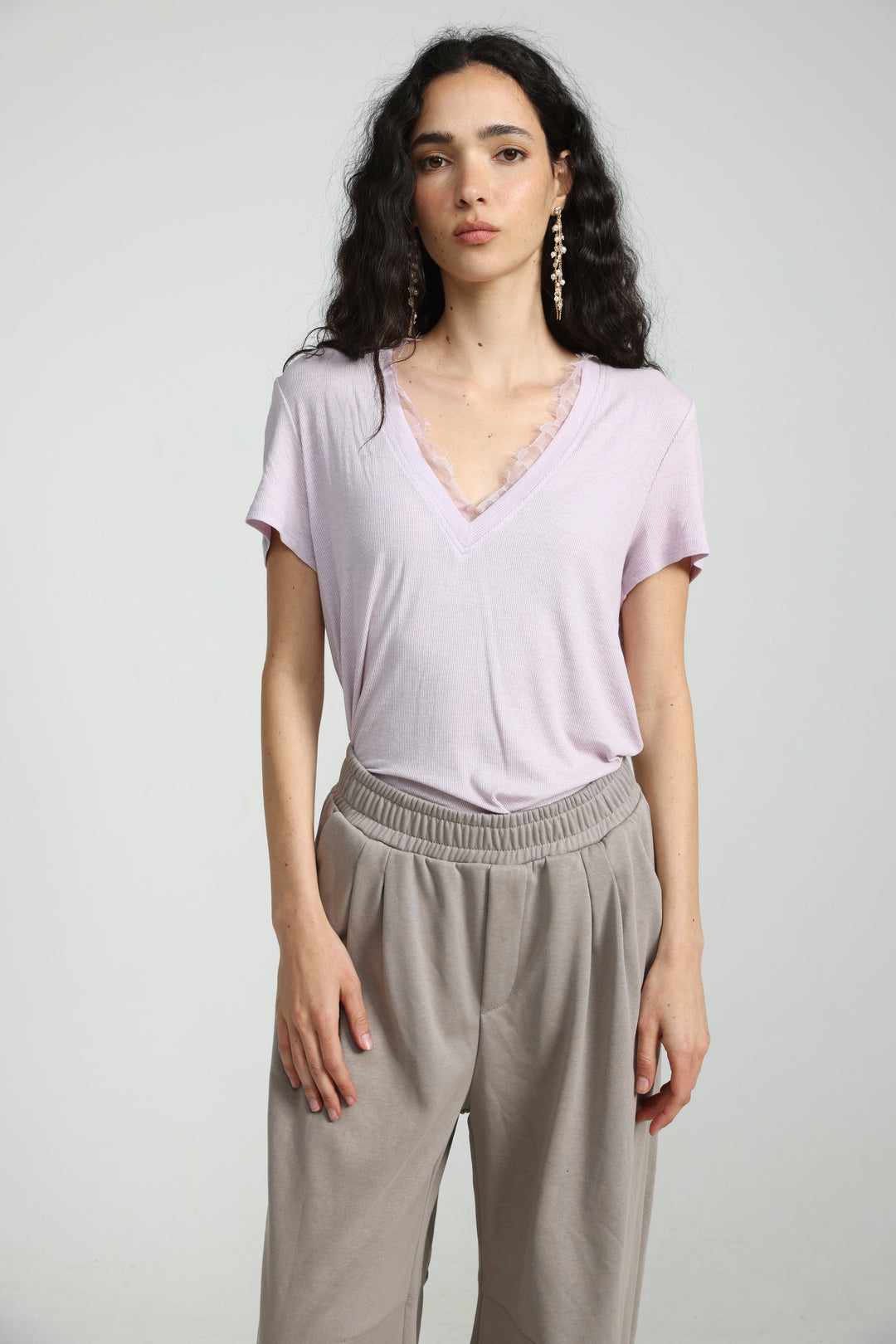 Mystery Light Pink Rib T-Shirt