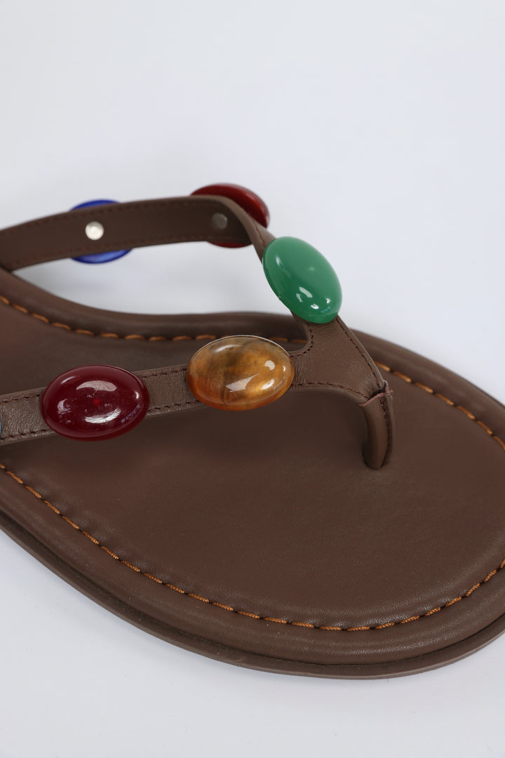 Gemstone Brown Sandals