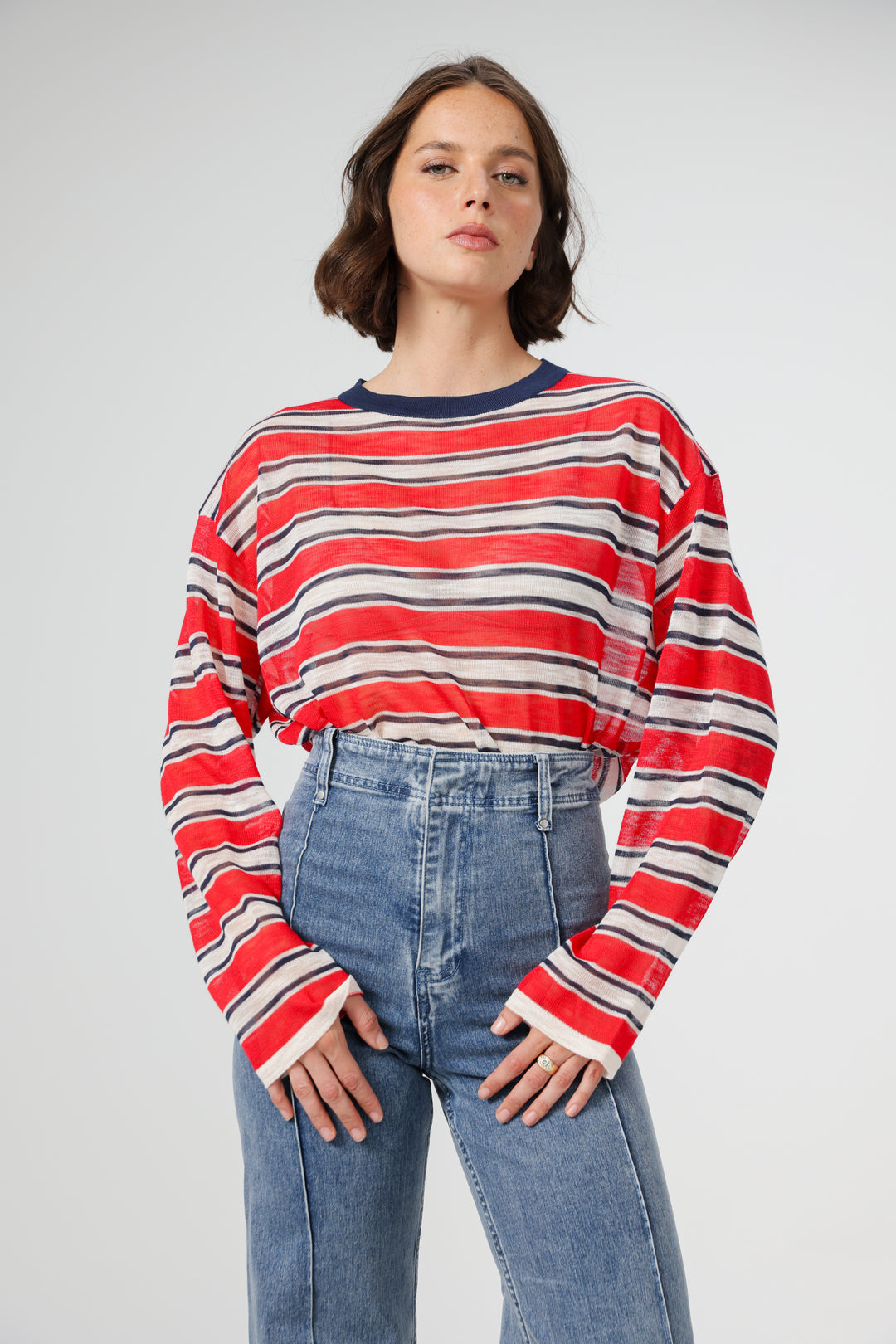 Tamuz Red Striped Shirt