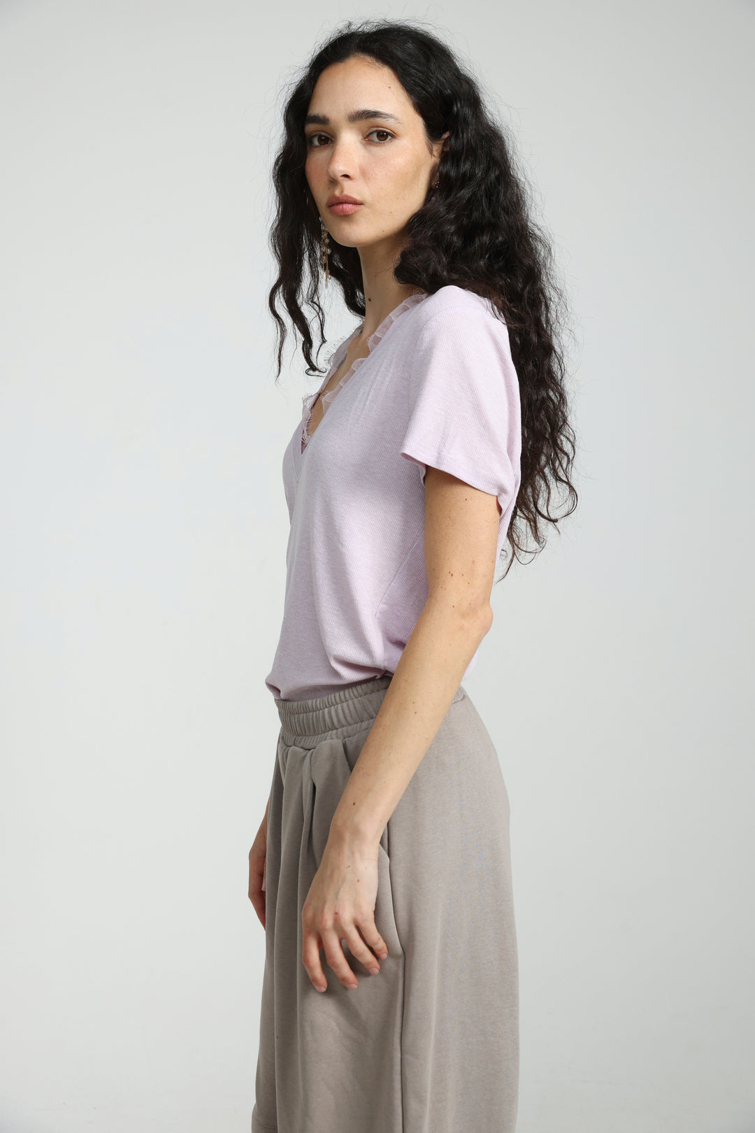 Mystery Light Pink Rib T-Shirt