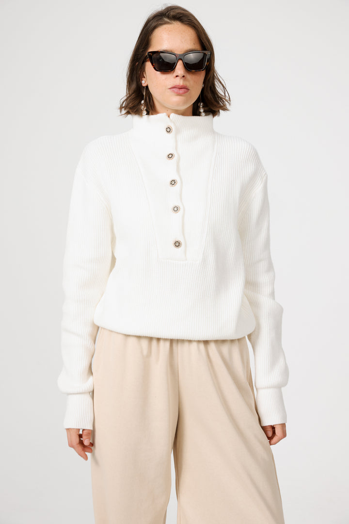 Amazed Cream Sweater