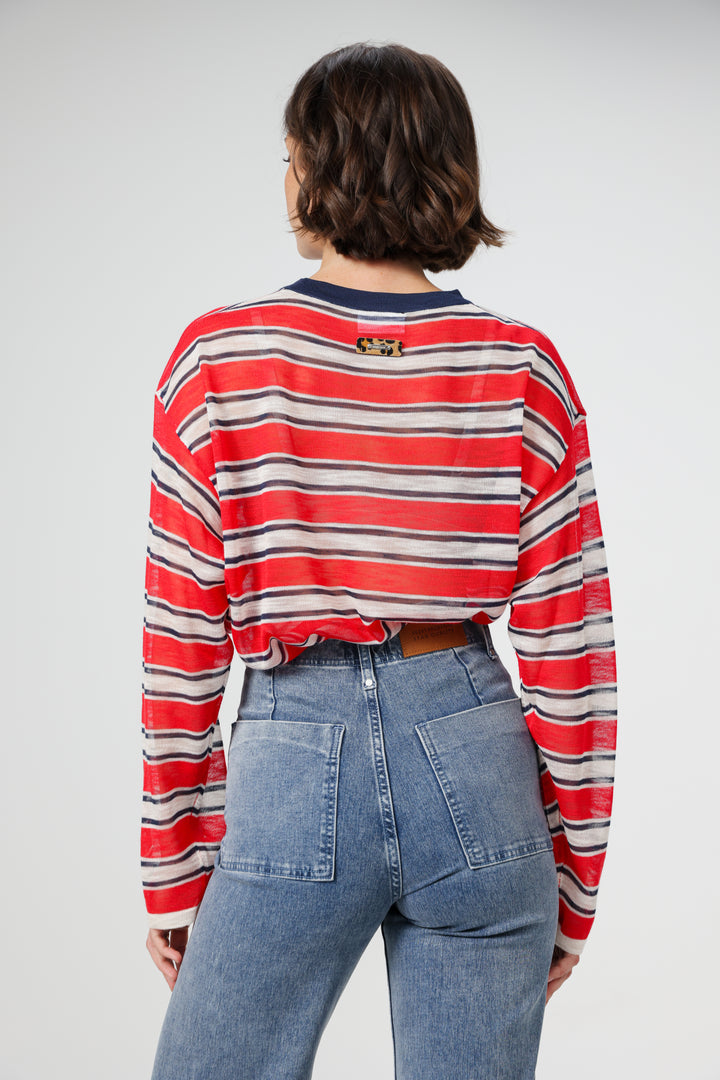 Tamuz Red Striped Shirt