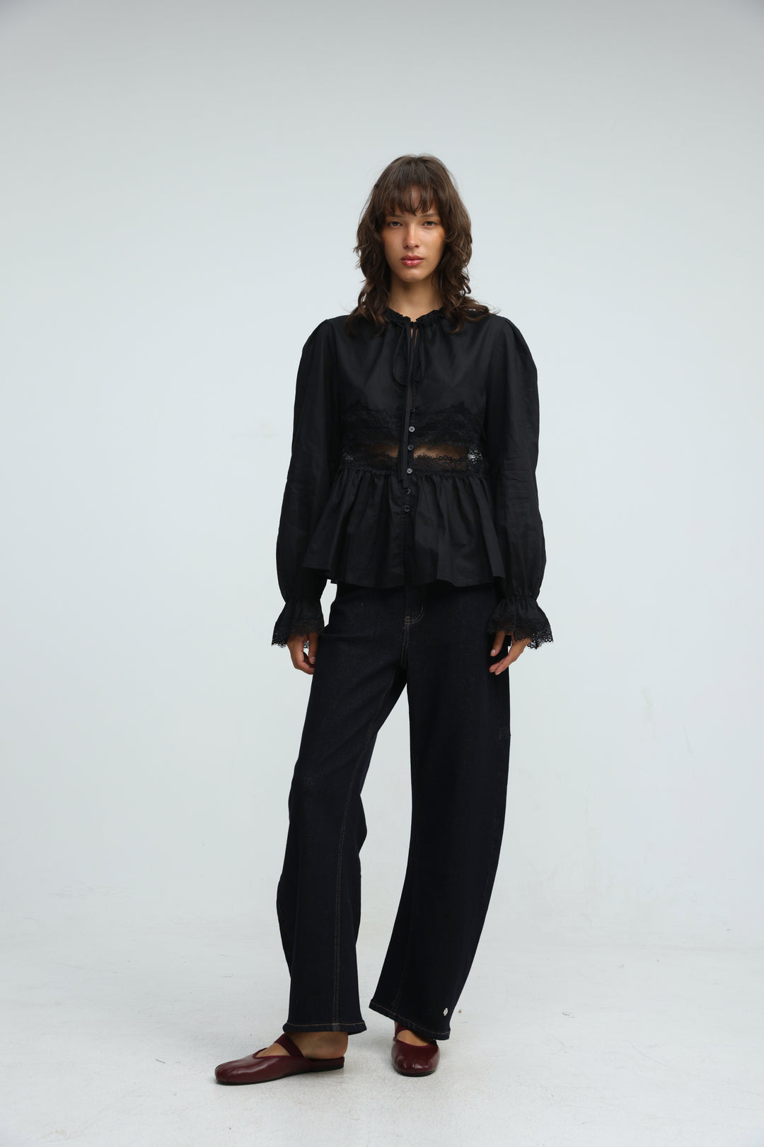 Jasmine Black Blouse