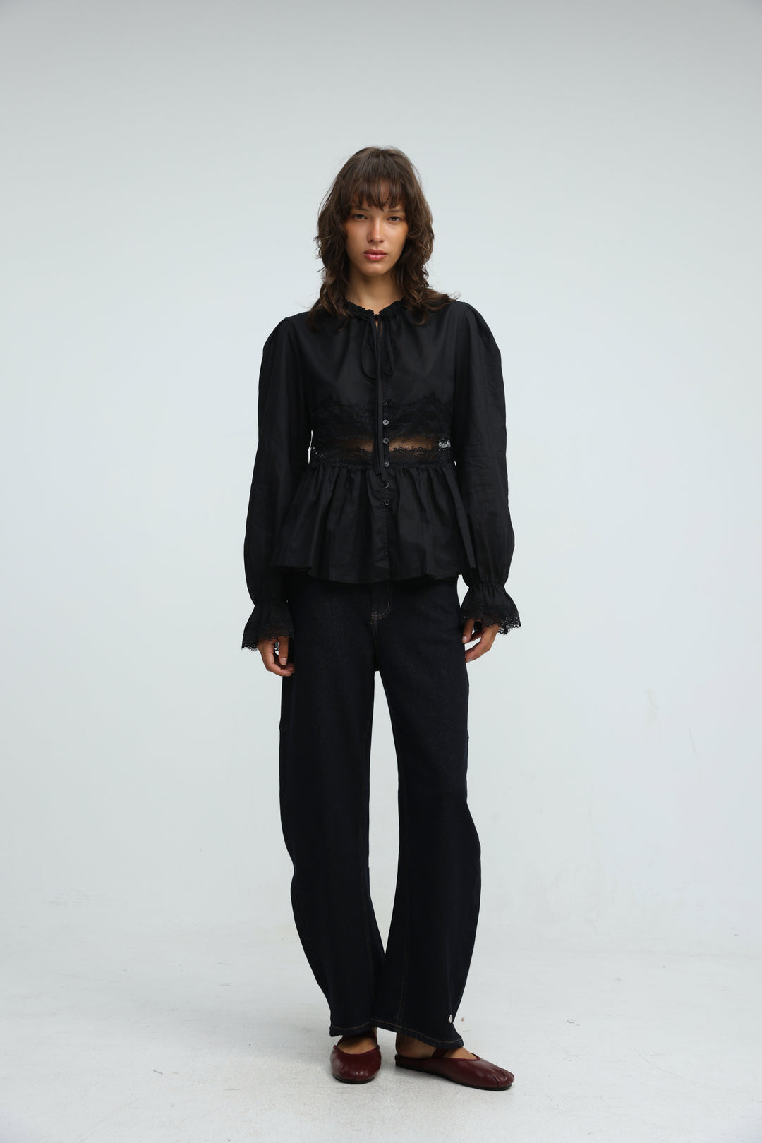 Jasmine Black Blouse