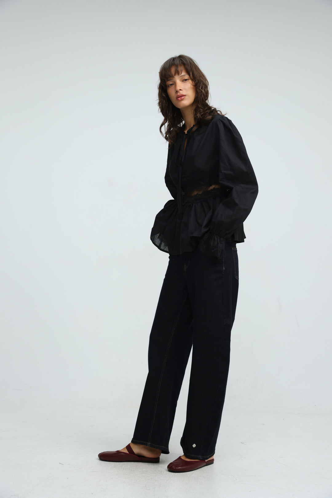 Jasmine Black Blouse