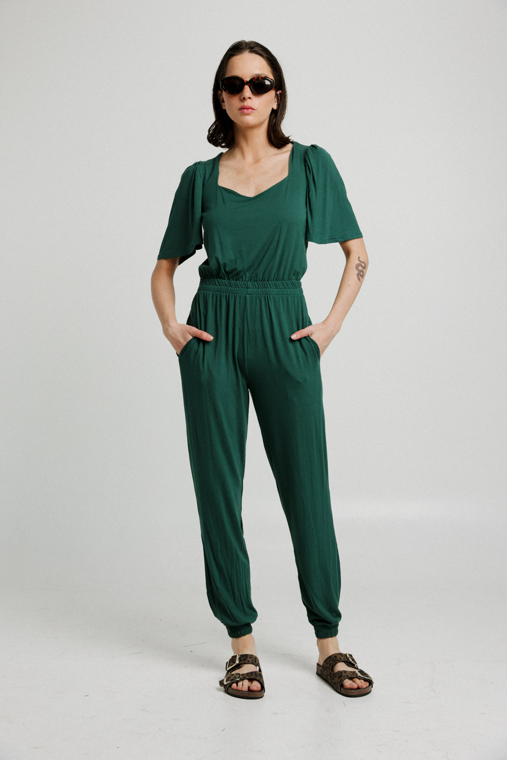 Heart Green Jumpsuit