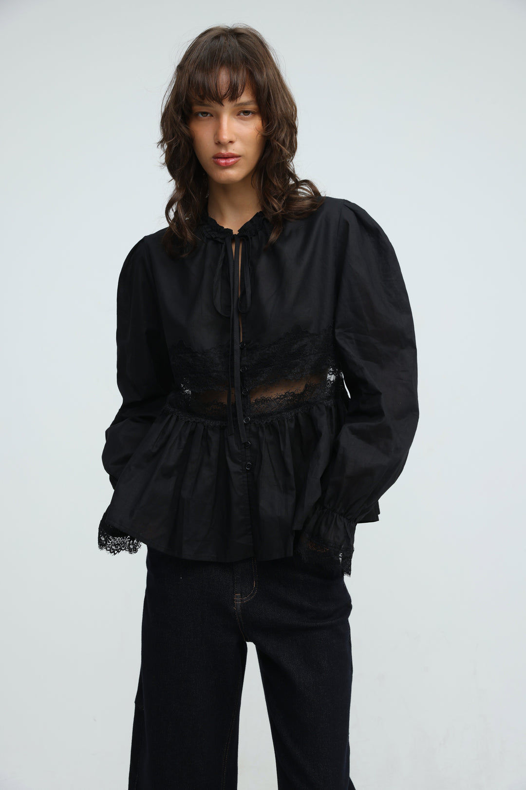 Jasmine Black Blouse